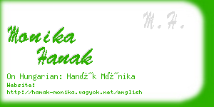 monika hanak business card